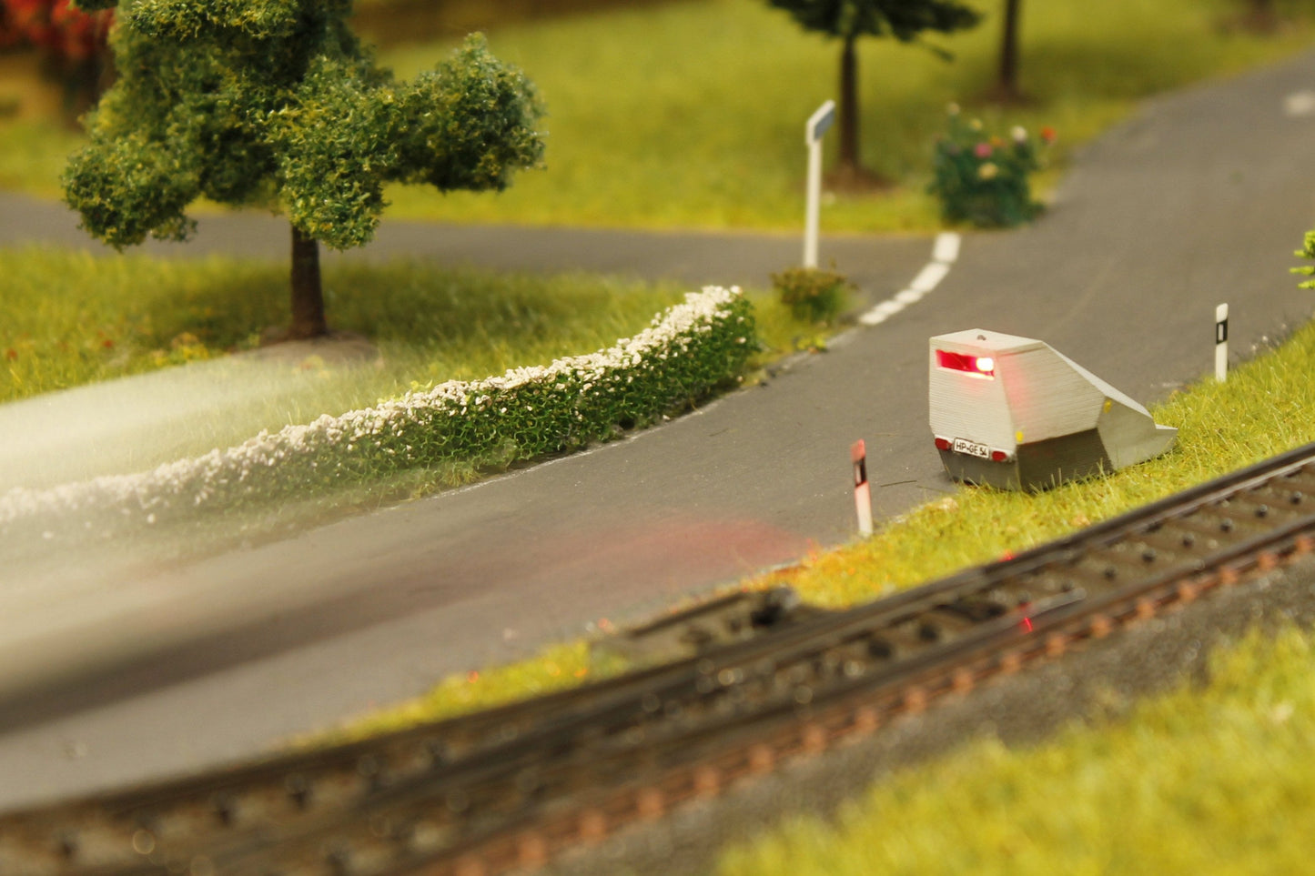 Mobiler Blitzer, lackiert mit Funktion, 1:87